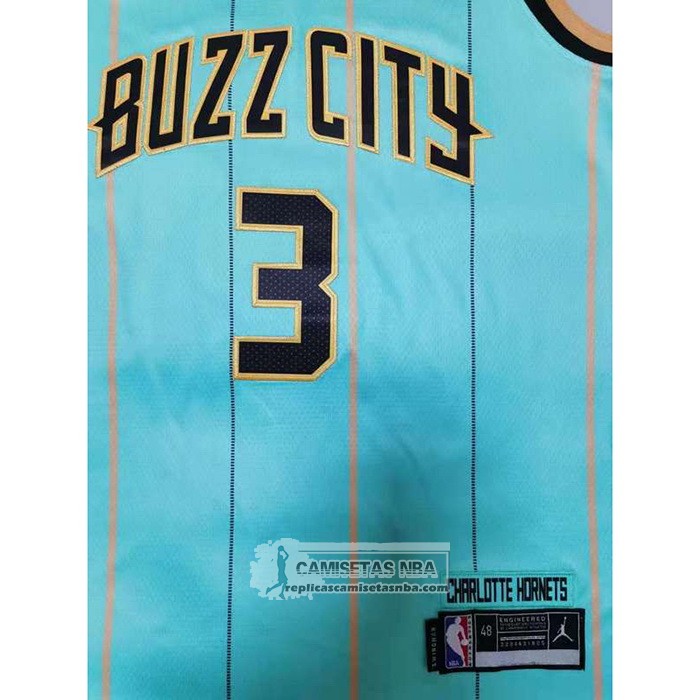 Camiseta Charlotte Hornets Terry Rozier III Ciudad 2020-21 Verde